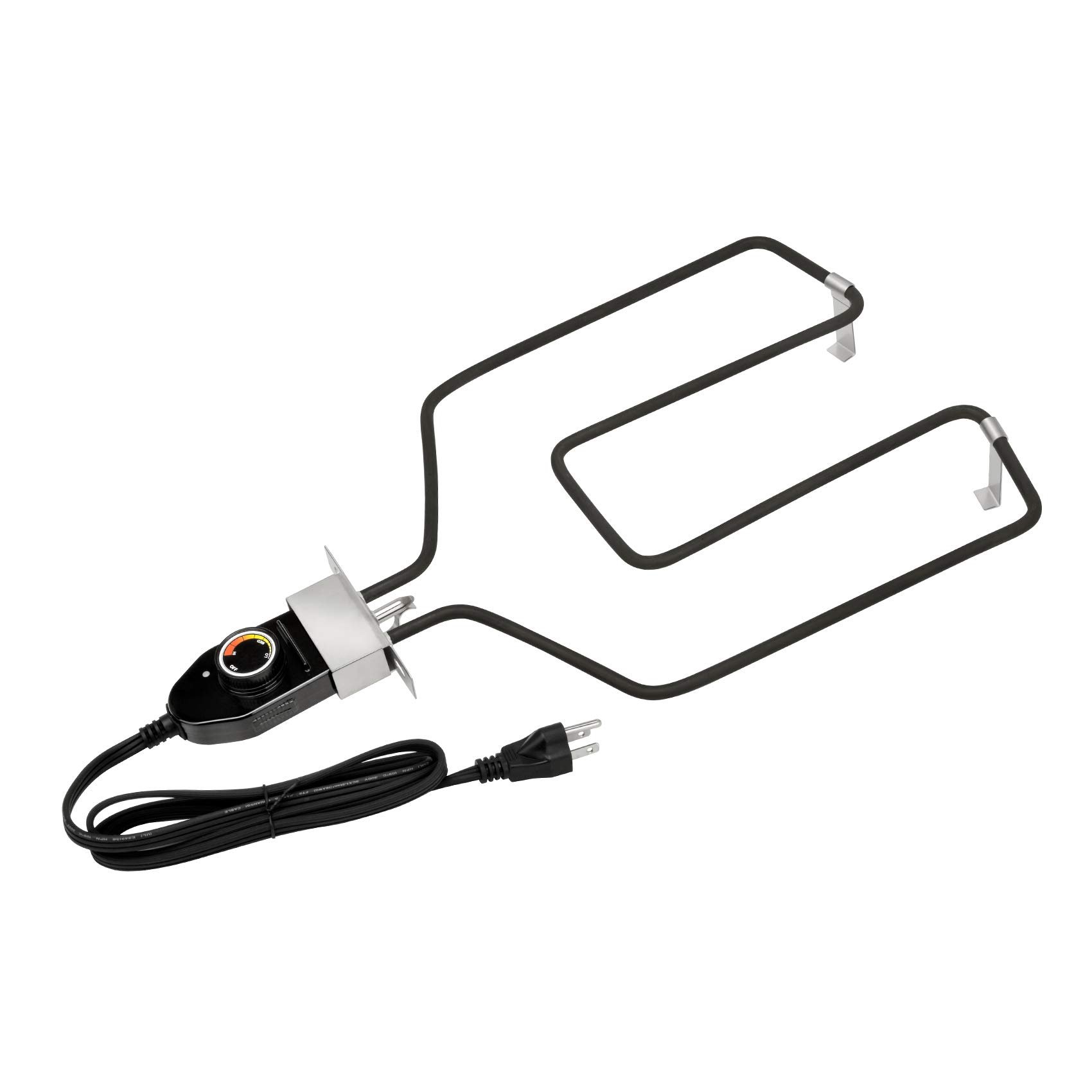 Stanbroil Replacement Part Electric Smoker and Grill Heating Element with Adjustable Thermostat Cord Controller for Most Smokers and Grills, 1500W